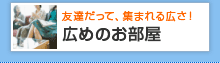 広めのお部屋